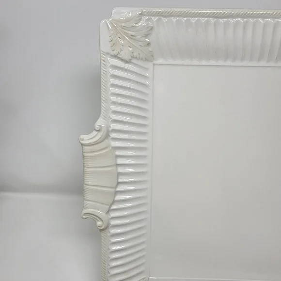 Lenox Butler's Pantry Square Cake Serving Platter Decor Plate Off White China - Picture 2 of 7